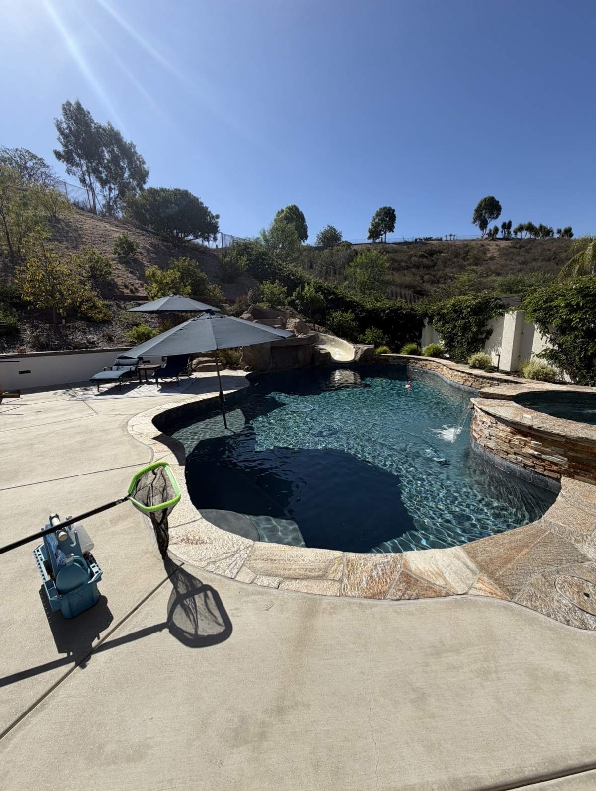 Fairwater Pools service equipment beside a residential pool