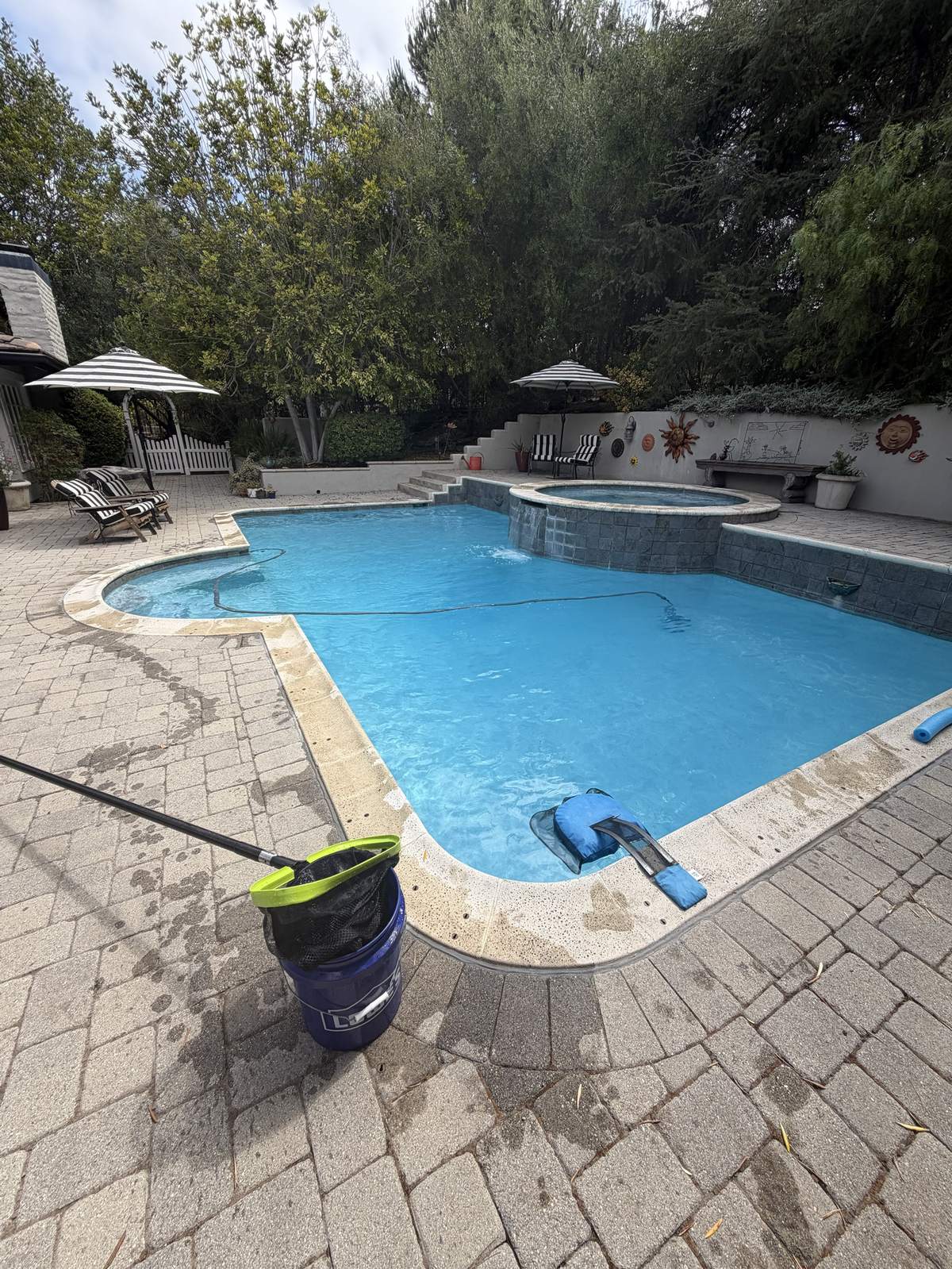 Pool and patio maintained by Fairwater Pools