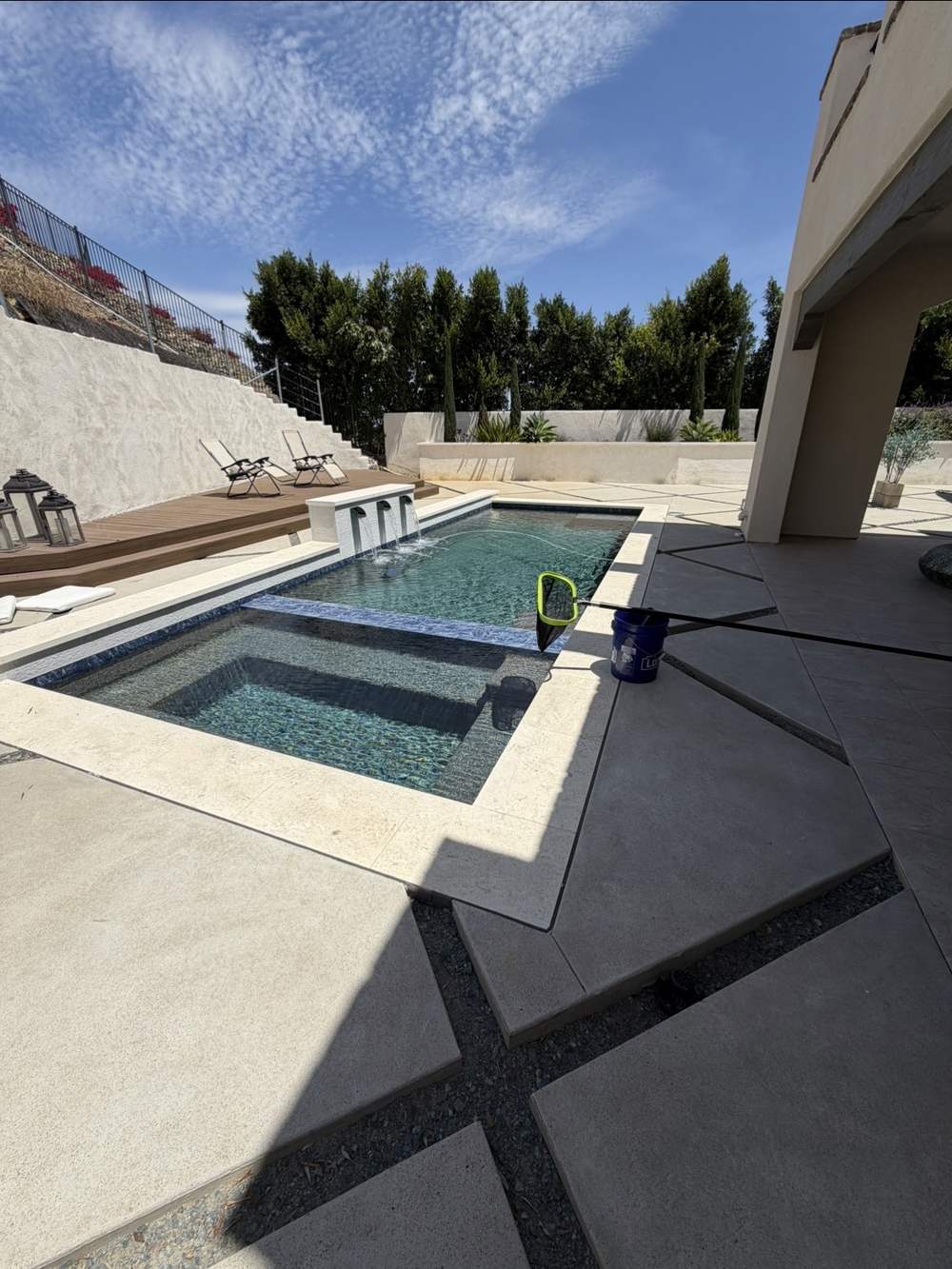 Pool water testing and chemical service supplies